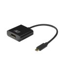 ACT AC7320 USB-C to DisplayPort female adapter 4K Black