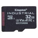   Kingston 32GB microSDHC Class 10 CL10 U3 V30 A1 Industrial adapter nélkül