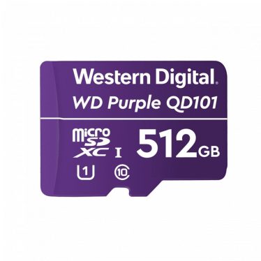 Western Digital 512GB microSDXC Class10 UHS-I (U1) Purple QD101 adapter nélkül