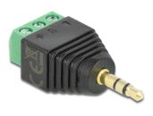 DeLock Adapter Stereo plug 3.5 mm > Terminal Block 3 pin