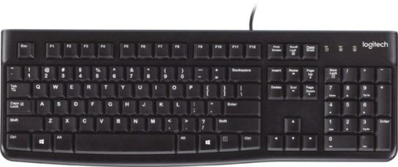 Logitech K120 USB Keyboard Black UA