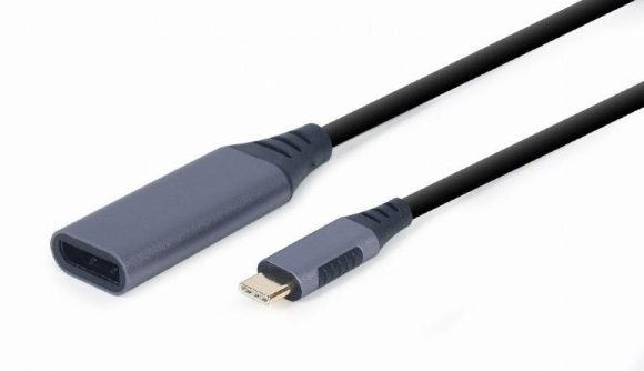 Gembird A-USB3C-DPF-01 USB Type-C to DisplayPort Male Adapter Space Grey Gembird A-USB3C-DPF-01 USB Type-C to DisplayPort Male Adapter Space Grey
