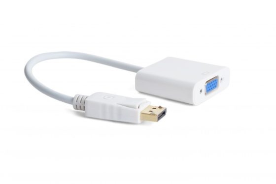 Gembird DisplayPort to VGA M/F adapter 0,2m White