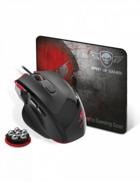 Spirit Of Gamer Pro M3 Gaming mouse Black + Mousepad