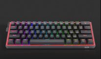   Redragon Fizz Pro black, wired&2.4G&BT Mechanical Keyboard, RGB, red switch Black HU