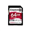 Kingston 64GB SDXC Class10 UHS-II U3 V90 Canvas React Plus