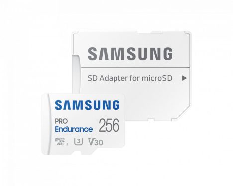Samsung 256GB microSDXC Class10 U3 V30 PRO Endurance + adapterrel Samsung 256GB microSDXC Class10 U3 V30 PRO Endurance + adapterrel