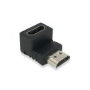   ACT AC7570 HDMI adapter HDMI-A male - HDMI-A female, angled 90° down Black