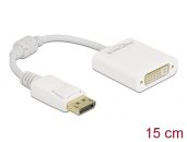   DeLock DisplayPort 1.1 male > DVI-D(Single Link) (24+5) female Passive Adapter White
