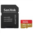   Sandisk 512GB microSDXC Class 10 U3 V30 A2 Extreme + adapterrel