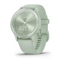   Garmin Vivomove Sport Cool Mint Case and Silicone Band with Silver Accents