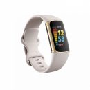 Fitbit Charge 5 Lunar White with Soft Gold Stainless Steel