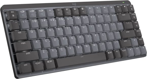 Logitech MX Mechanical Mini Tactile Quiet Mechanical Wireless Keyboard Graphite UK