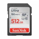Sandisk 512GB SDXC Ultra UHS-I Class 10 UHS-I
