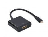   Gembird A-CM-HDMIF-03 USB Type-C to HDMI 4K30Hz adapter cable Black
