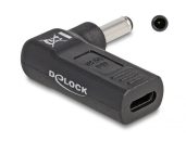   DeLock Adapter for Laptop Charging Cable USB Type-C female to Dell 4.5 x 3.0 mm male 90° angled