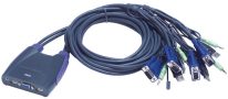   ATEN CS64US 4-Port USB VGA/Audio Cable KVM Switch (0,9m, 1,2m)