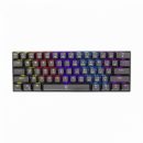  White Shark GK-2022B Shinobi Red Switches Mechanical 60% Gaming Keyboard Black US