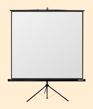 Reflecta Crystal-Line Tripod 125x125 cm Format 1:1 + Tok Black