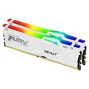 Kingston 64GB DDR5 6000MHz Kit(2x32GB) Fury Beast RGB White