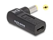   DeLock Adapter for Laptop Charging Cable USB Type-C female to Acer 5.5 x 1.7mm male 90° angled Black
