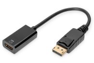   Digitus Active DisplayPort Adapter/Converter DP to HDMI 0,2m Black