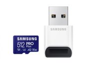   Samsung 512GB microSDXC Pro Plus Class10 U3 A2 V30 adapter nélkül