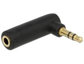   DeLock Adapter Audio Stereo Jack 3.5 mm 3 Pin male female angled