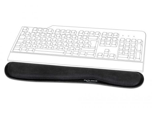 DeLock Wrist Rest for Keybord / Laptop Black DeLock Wrist Rest for Keybord / Laptop Black