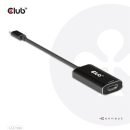 Club3D USB Type C to HDMI adapter cable Black