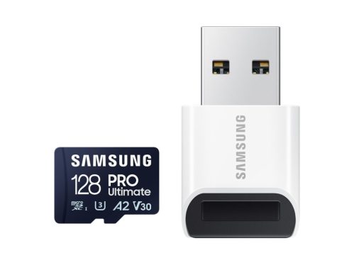 Samsung 128GB microSDXC Pro Ultimate Class10 U3 A2 V30 + Reader Samsung 128GB microSDXC Pro Ultimate Class10 U3 A2 V30 + Reader