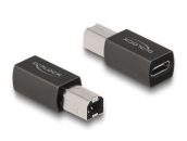 DeLock USB 2.0 Type-C to Type-B adapter Black