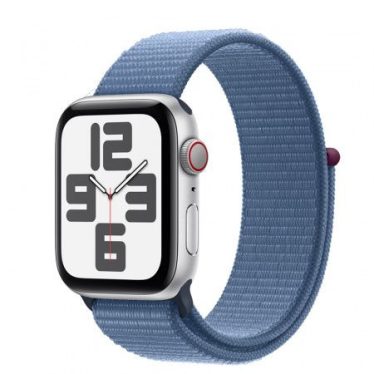 Apple Watch SE3 Cellular 44mm Silver Alu Case with Winter Blue Sport Loop