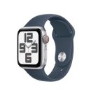   Apple Watch SE3 Cellular 40mm Silver Alu Case with Storm Blue Sport Band S/M