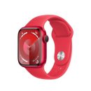 Apple Watch S9 GPS 41mm Red Alu Case with Red Sport Band M/L