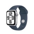   Apple Watch SE3 GPS 40mm Silver Alu Case with Storm Blue Sport Band S/M