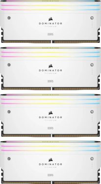 Corsair 64GB DDR5 6000MHz Kit(4x16GB) Dominator Titanium RGB White