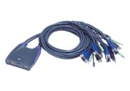 ATEN CS64U 4-Port USB VGA/Audio Cable KVM Switch (1.8m)