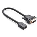 UGREEN DVI-HDMI adapter cable 0,15m Black
