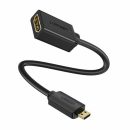 UGREEN micro HDMI-HDMI adapter cable 0,2m Black