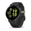   Garmin Vivoactive 5 Slate Aluminium Bezel with Black Case and Silicone Band