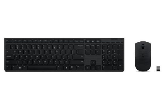 Lenovo Professional Wireless Rechargeable Keyboard and Mouse Combo HU