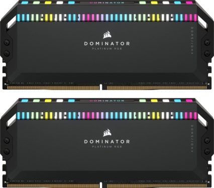 Corsair 64GB DDR5 6400MHz Kit(2x32GB) Dominator Platinum RGB Black