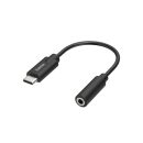 Hama USB Type-C to 3,5m jack Audio Adapter Black