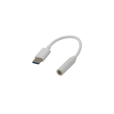 SBOX 3.5 mm Female -> TYPE-C Male Adapter White SBOX 3.5 mm Female -> TYPE-C Male Adapter White