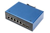   Digitus Industrial 4+2-Port L2 managed Gigabit Ethernet PoE Switch