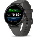   Garmin Venu 3S Slate Stainless Steel Bezel with Pebble Grey Case and Silicone Band