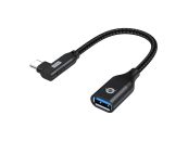   Conceptronic  ABBY19B USB-C 90° angled to USB-A OTG Adapter Black