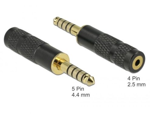 DeLock Adapter Stereo jack male 4.4 mm 5 pin to Stereo jack female 2.5 mm 4 pin DeLock Adapter Stereo jack male 4.4 mm 5 pin to Stereo jack female 2.5 mm 4 pin