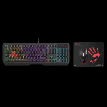 A4-Tech B1700 Bloody Neon Gaming Desktop Set Black US A4-Tech B1700 Bloody Neon Gaming Desktop Set Black US